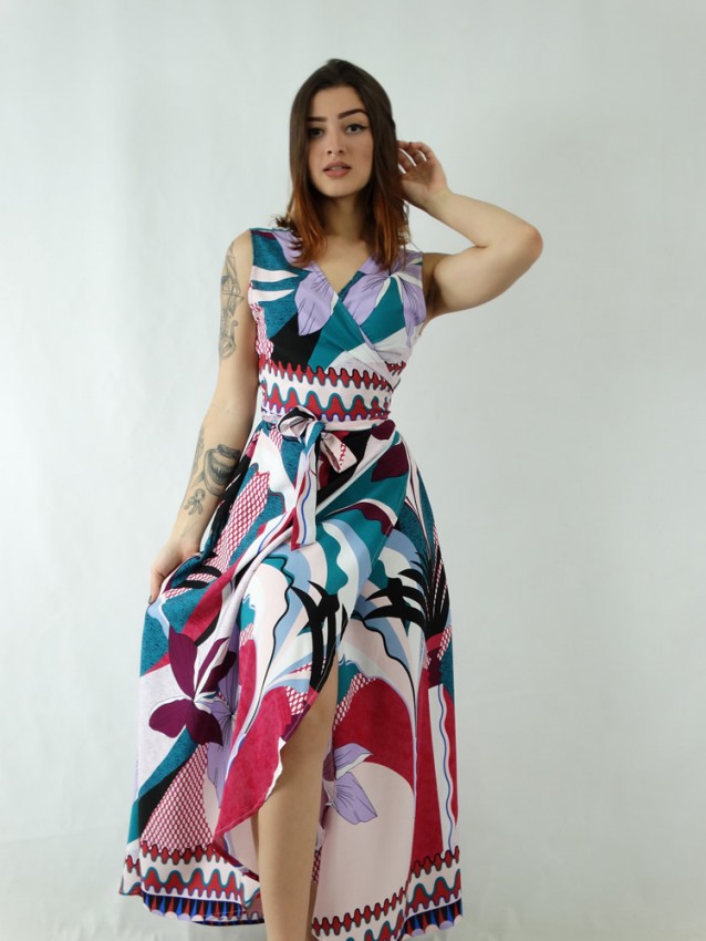 vestido viscose liso
