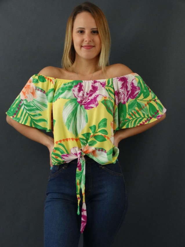 Modelo de blusa shop de mulher